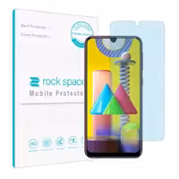  گلس نانو مات بلوکات (ضد اشعه آبی) و ضد ضربه گوشی سامسونگ M31 برند راک اسپیس



