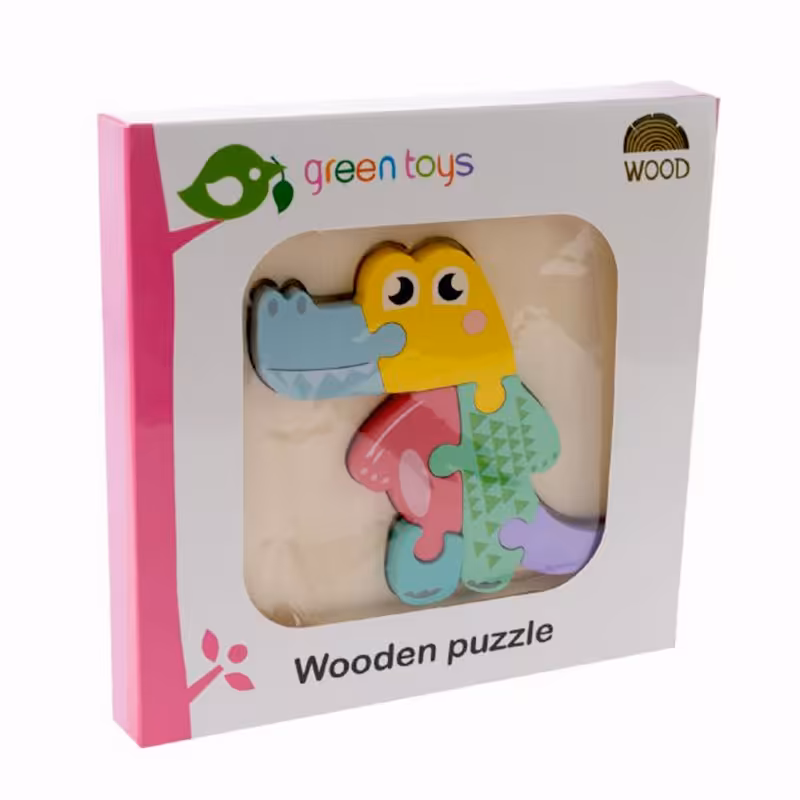 پازل چوبی جاگذاری طرح تمساح کد 1626