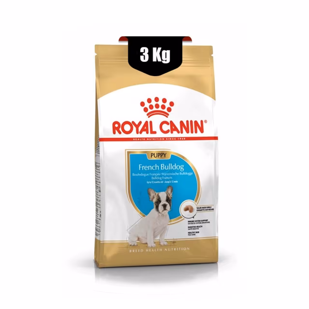 غذای خشک توله سگ فرنچ بولداگ پاپی رویال کنین وزن 3 کیلوگرم