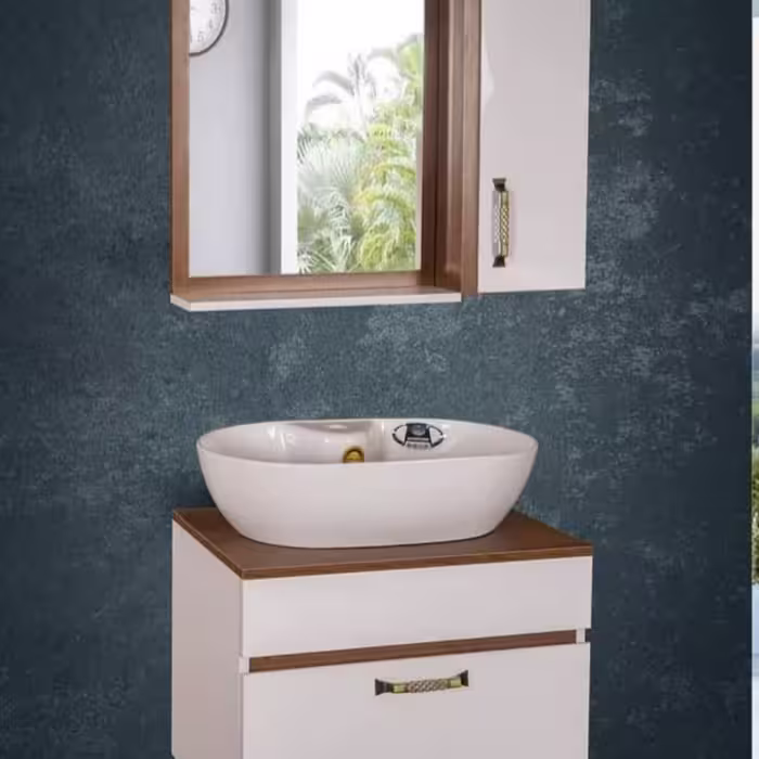 روشویی کابینتی مدل رهان ابعاد 40 در 60 با آینه و باکس ارسال به سراسر ایران