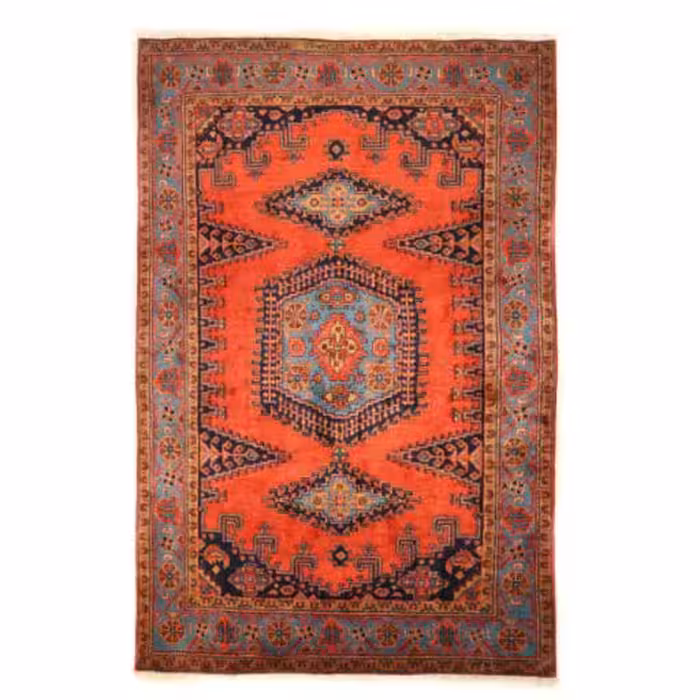 فرش قدیمی دستبافت پنج متری مدل حوضی کد 410170