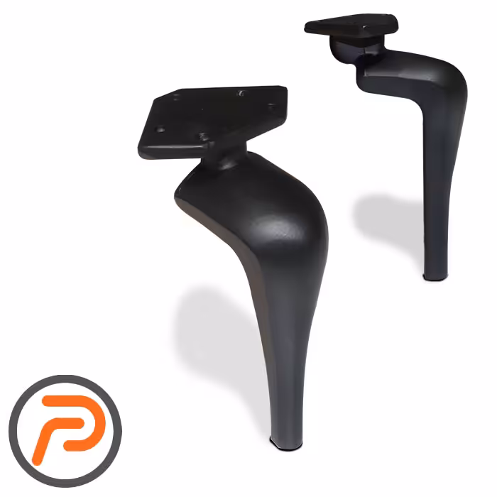 پایه فلزی نیکا مشکی 16 سانتیمتر