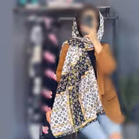 شال موهر پاییزی لویی ویتون طرح زنجیره ای