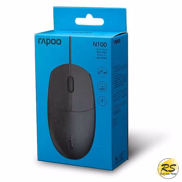 ماوس با سیم رپو مدل Rapoo N100