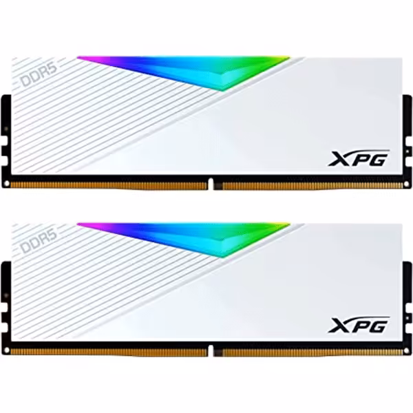 قیمت و خرید رم 32 گیگ DDR5 5200 ای دیتا ایکس پی جی مدل LANCER RGB WHITE