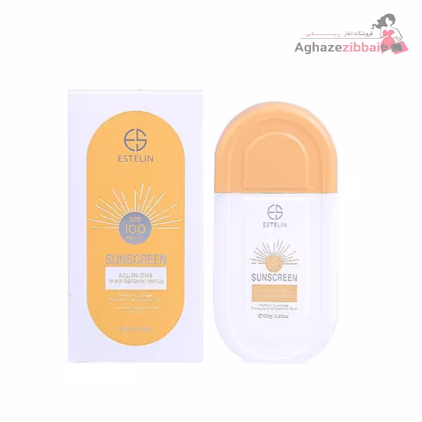 کرم ضد آفتاب رنگی استلین SPF 100 مدل All-In-One