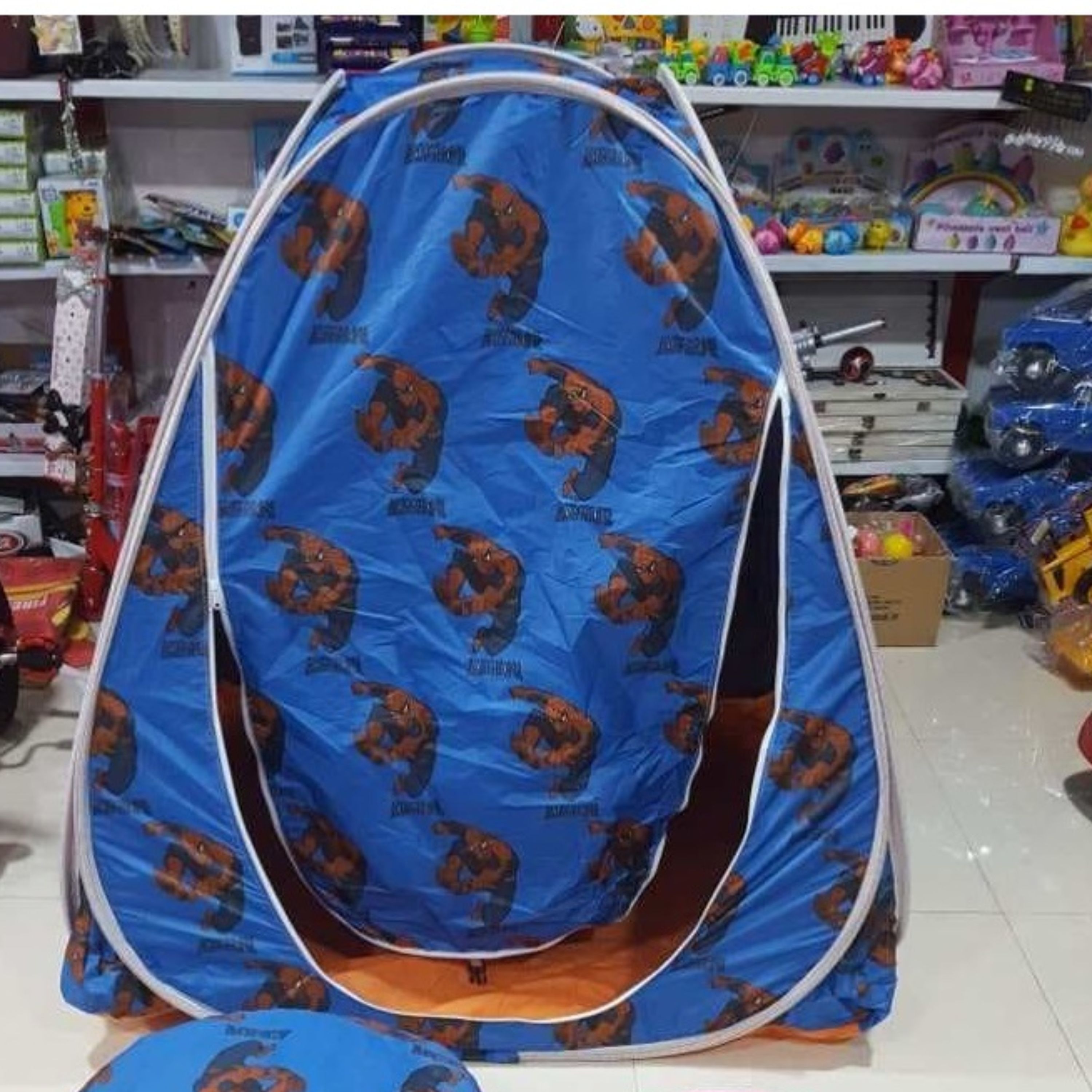 خرید چادر کودک طرح مرد عنکبوتی به قیمت کارخانه - 120 سانت ارتفاع