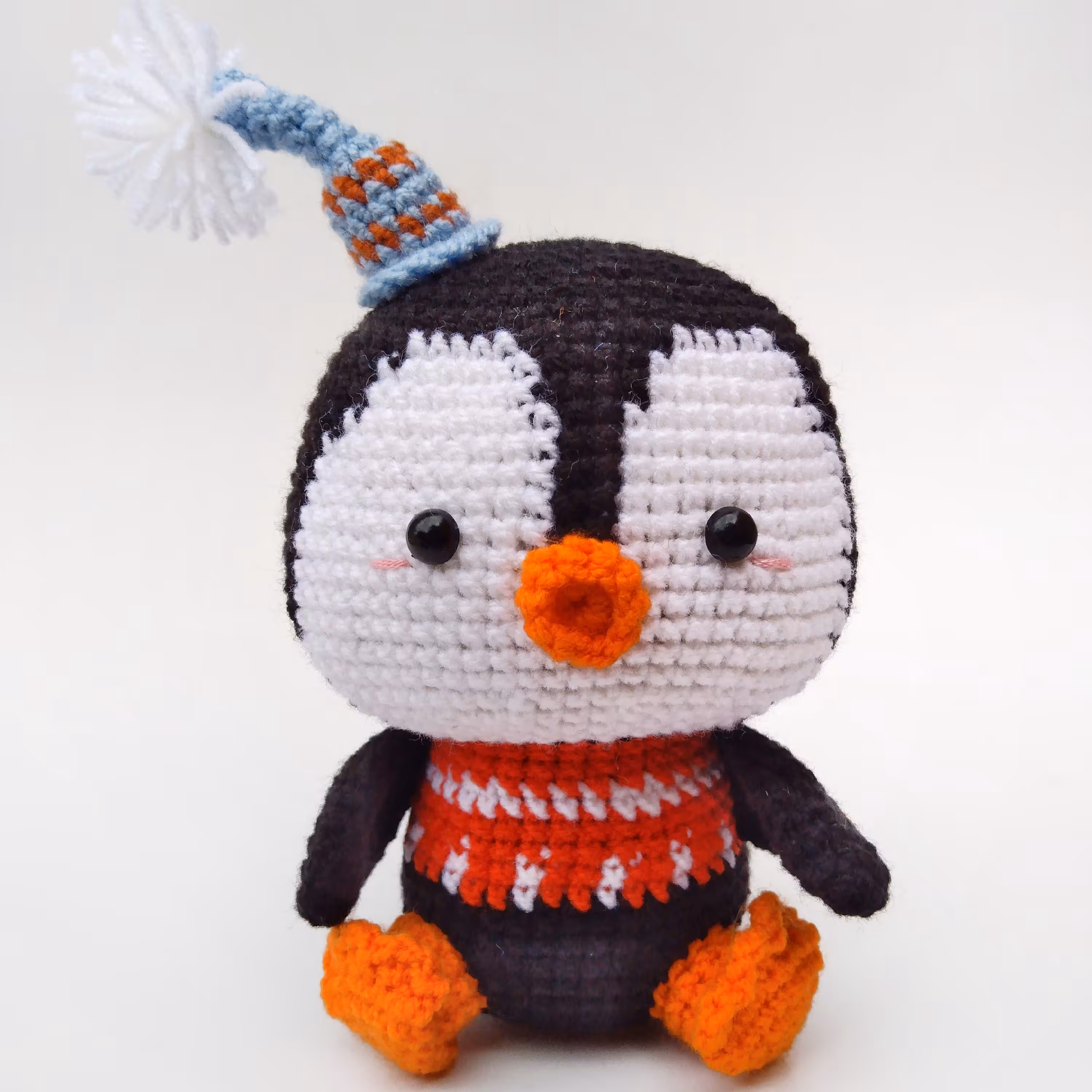 عروسک پنگوئن گوگولی بافتنی