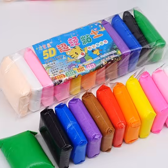 خمیر کلی 12 رنگ خمیر سبک مجسمه سازی