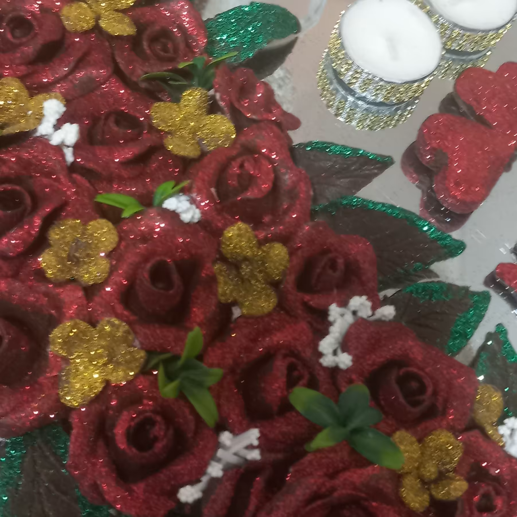 سینی حنا قطر اینه 28سانت وزن 400گرم 