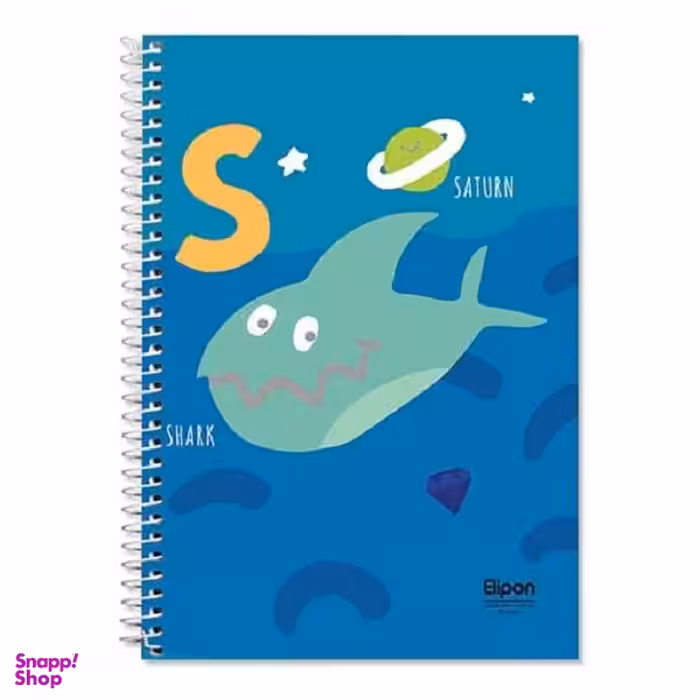 دفتر دوخط 40 برگ وزیری سیمی فانتزی طرح 1338 الیپون (Elipon) کد 2901338