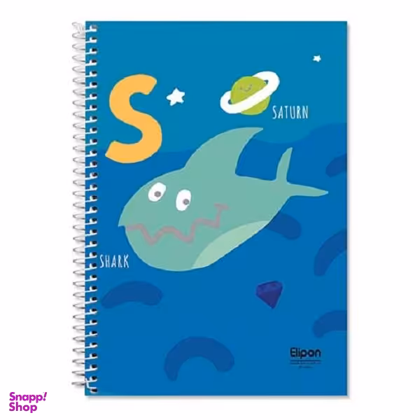 دفتر دوخط 40 برگ وزیری سیمی فانتزی طرح 1338 الیپون (Elipon) کد 2901338