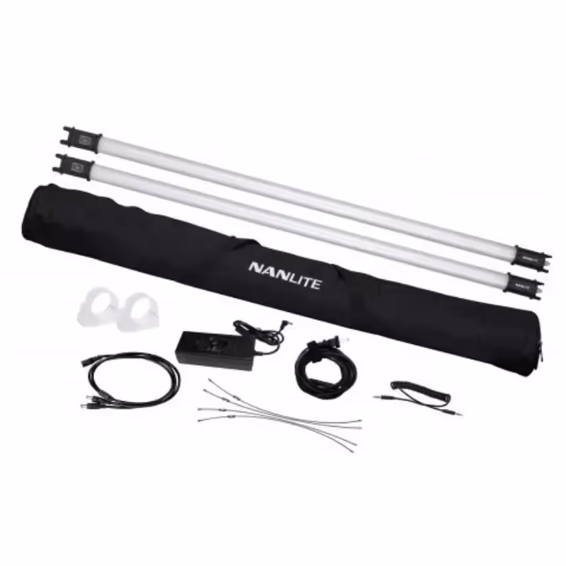 نور باتومی نانلایت دوتایی Nanlite PavoTube 30C RGBW LED Tube 2 Light kit