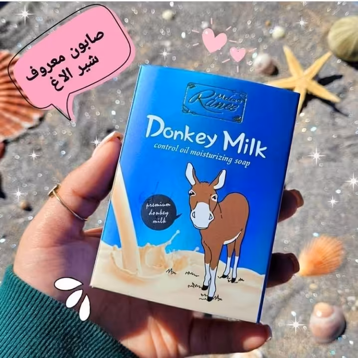 صابون شستشو بدن و صورت شیر الاغ وزن 100 گرم