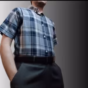 پیراهن نخی مردانه آستین کوتاه