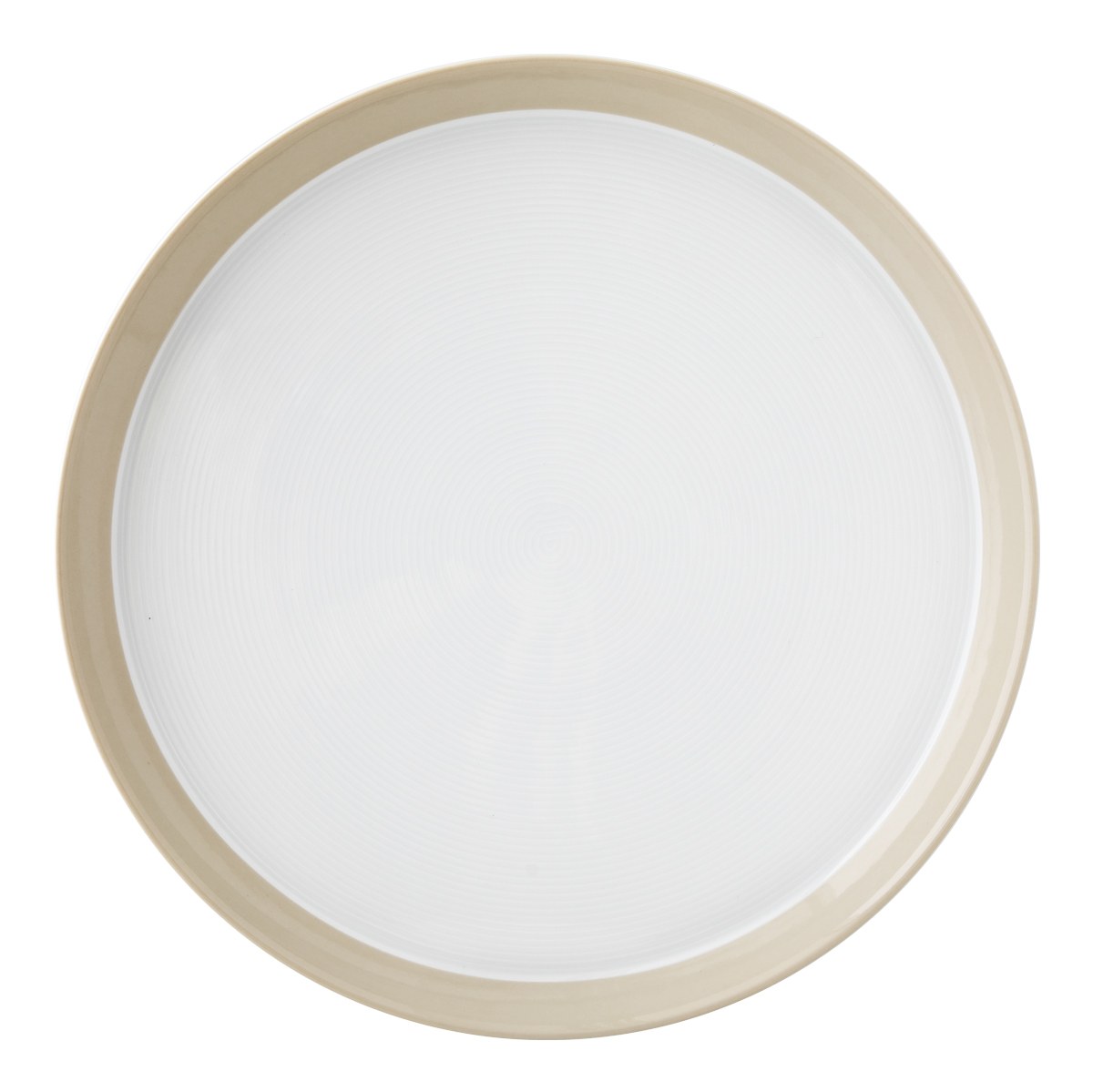 بشقاب تخت 33 سانتیمتری پاستل کرم درجه عالی