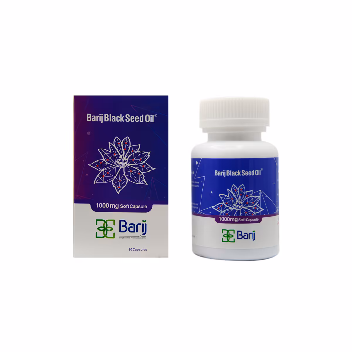 کپسول نرم روغن سیاهدانه 1000 میلی گرم باریج اسانس