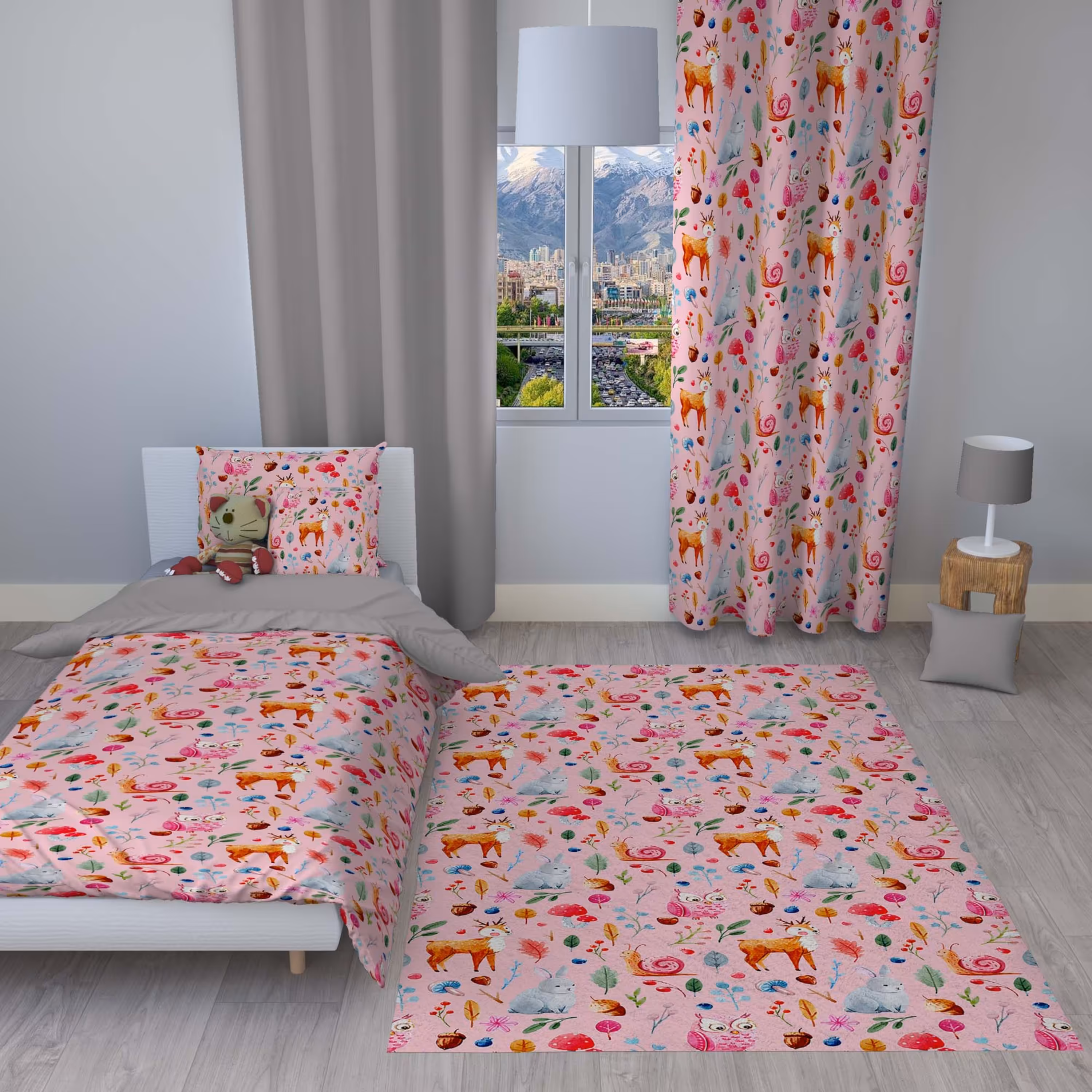 سرویس روتختی مدل c111 یک نفره 4 تکه سایز 140x230