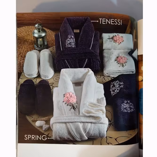 سرویس حوله دوقلو 12 تکه نخ پنبه رینگ