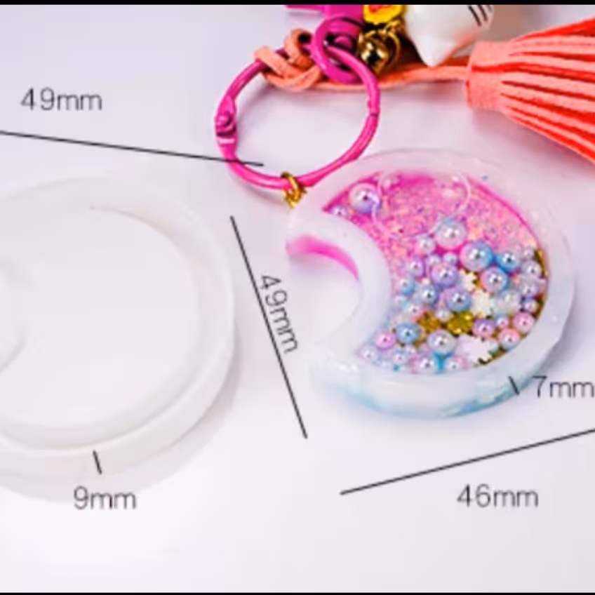 قالب سیلیکونی آکواریومی طرح ماه مخصوص رزین