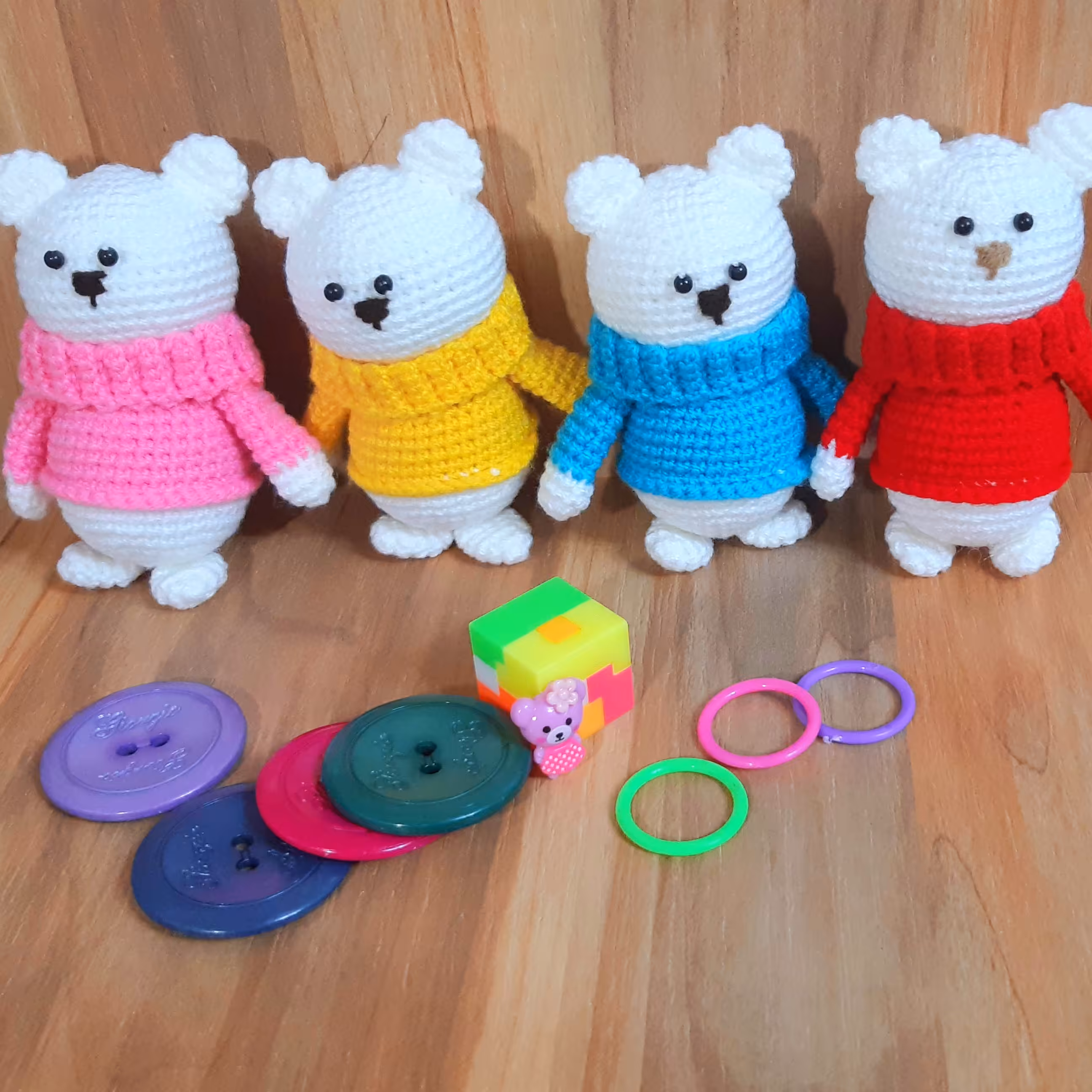 عروسک خرس سایز کوچک قابل شستشو و مناسب برای خارج از منزل