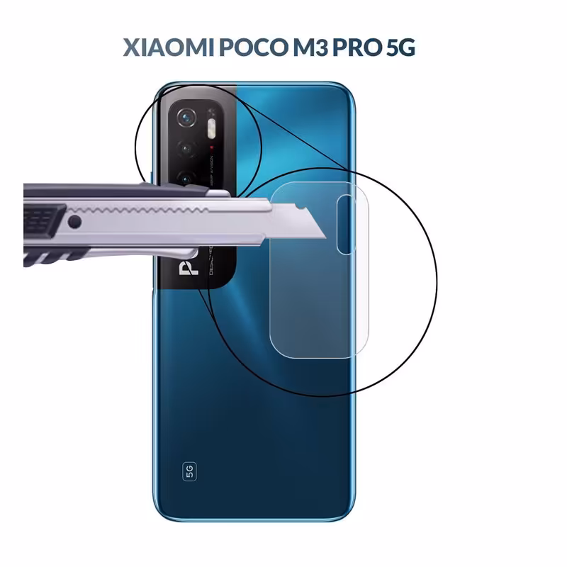 محافظ لنز دوربین از نوع سرامیکی مناسب برای گوشی موبایل شیائومی Poco M3 Pro 5G