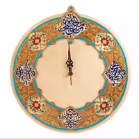 00101134-ساعت نگارگری پلی وود اسامی پنج تن-دایره36در36-ماهد