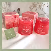 ماسک گل رز  - ماسک حاوی گلبرگ  طبیعی - ماسک صورت  کیس بیوتی