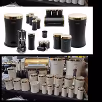 سرویس آشپزخانه 29 پارچه درب طلایی sam set 
د