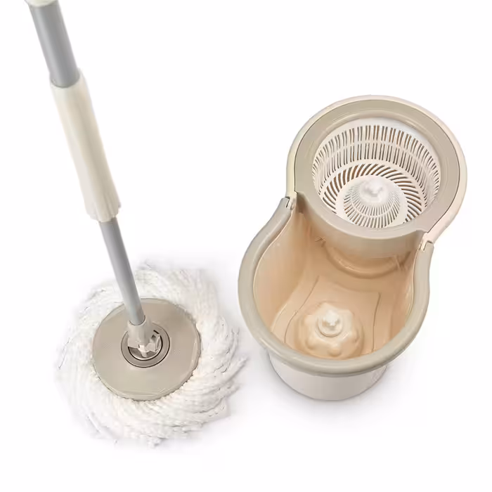 سطل و تی زمین شوی چرخشی مهسان مدل دلفین