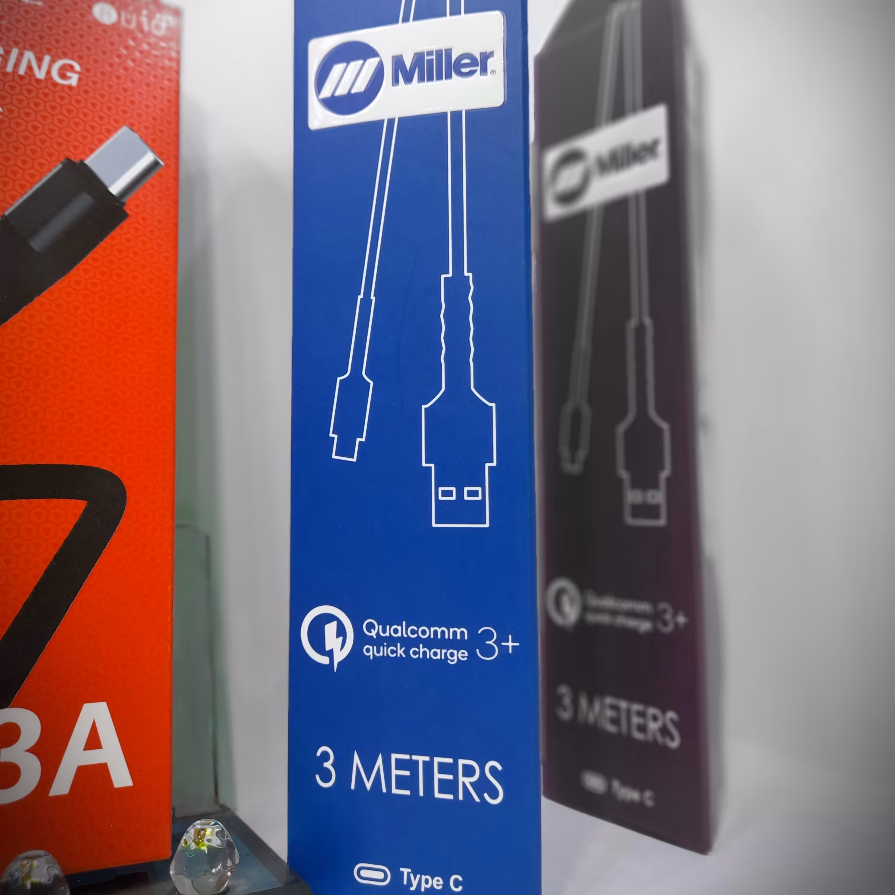 کابل شارژ  اورجینال Type C میلر. 3 متری . فست شارژ  5A آمپر