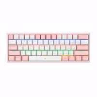 کیبورد مخصوص بازی ردراگون مدل FIZZ K617-WHITE/PINK