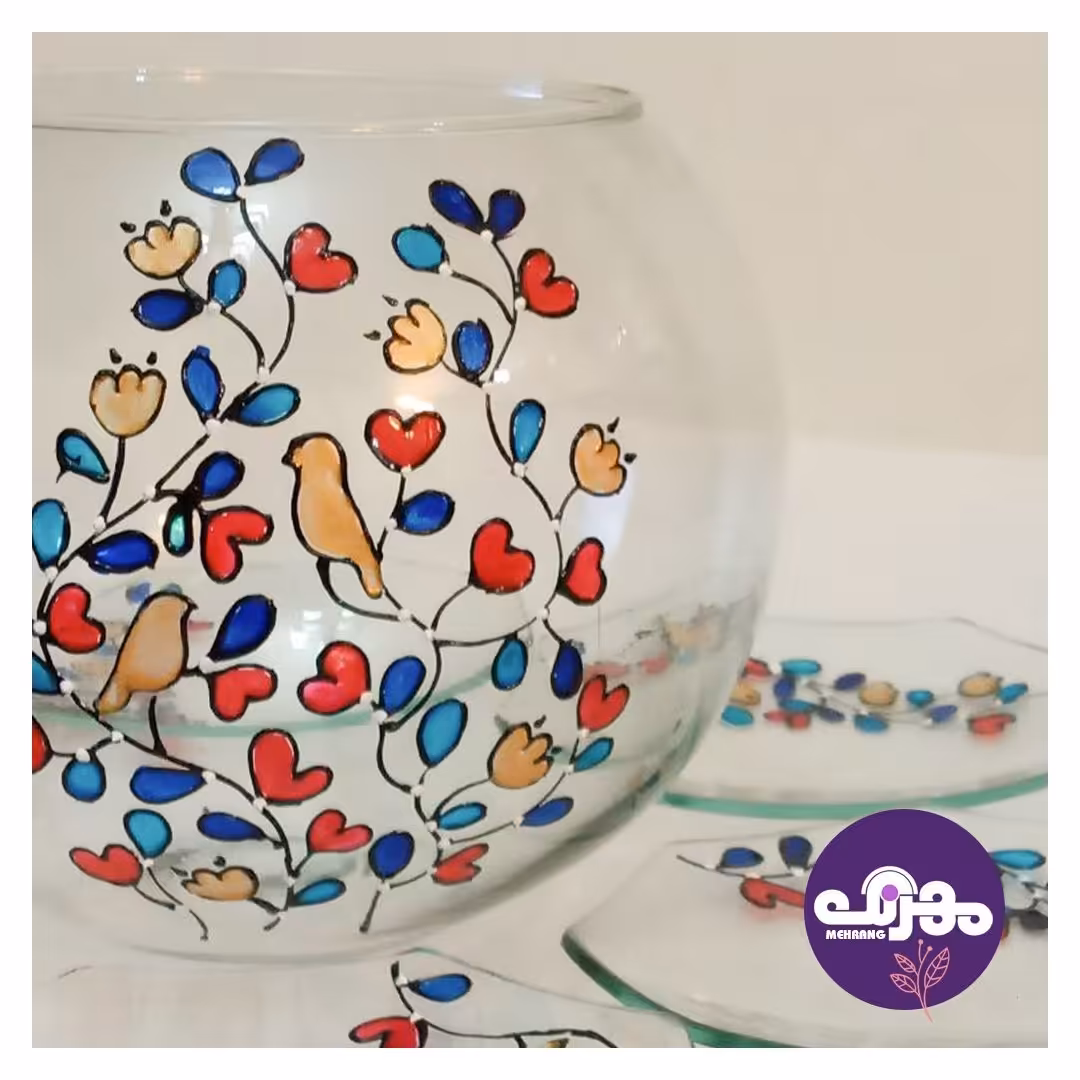 ست هفت سین ویترای طرح پرنده