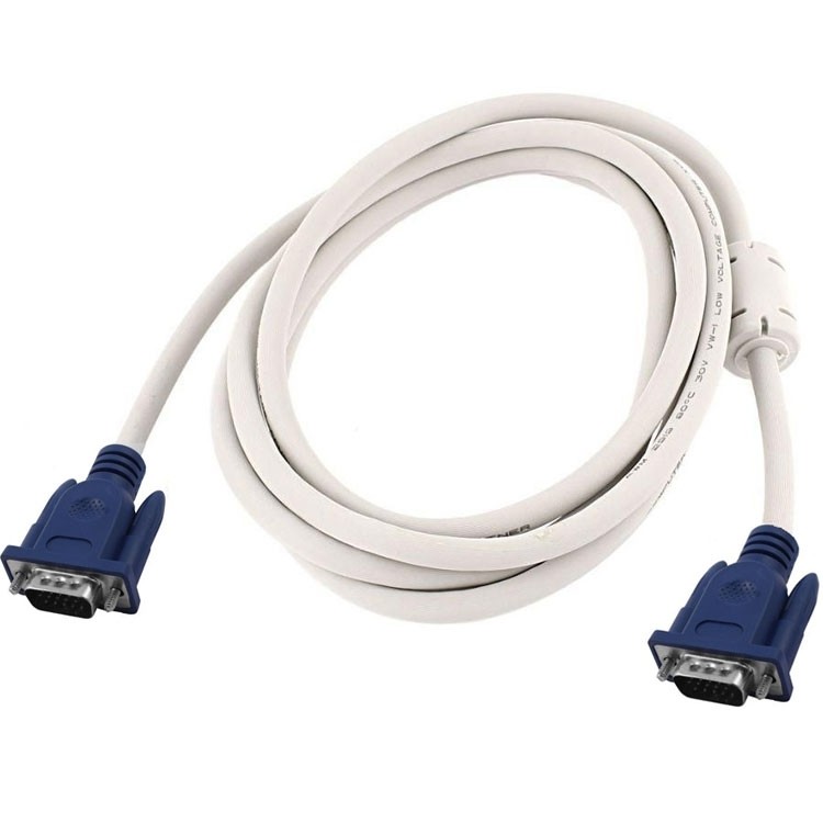 کابل تصویر مانیتور و تلویزیون VGA طول 15 متری 15 پین سیم مانیتور قدیمی کامپیوتر لب تاپ و پروژکتور دو سر وی جی ای vga