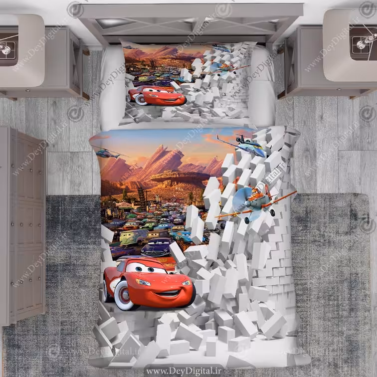 روتختی پسرانه نوجوان طرح کارتونی مک کوئین pk-2912