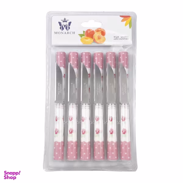 کارد میوه خوری مونارچ کد M007 بسته 12 عددی