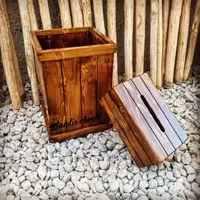 جعبه دستمال کاغذی و سطل زباله