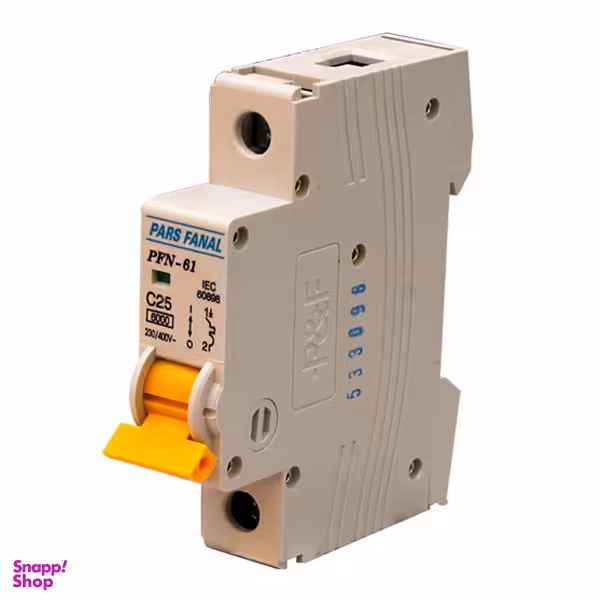 فیوز مینیاتوری تک فاز 25 آمپر پارس فانال مدل C25