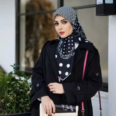 روسری توییل دور دستدوز