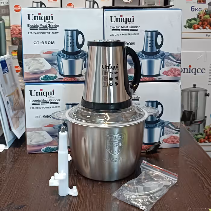 خردکن غذاساز یونیک 3 لیتری کاسه استیل مدل QT990M