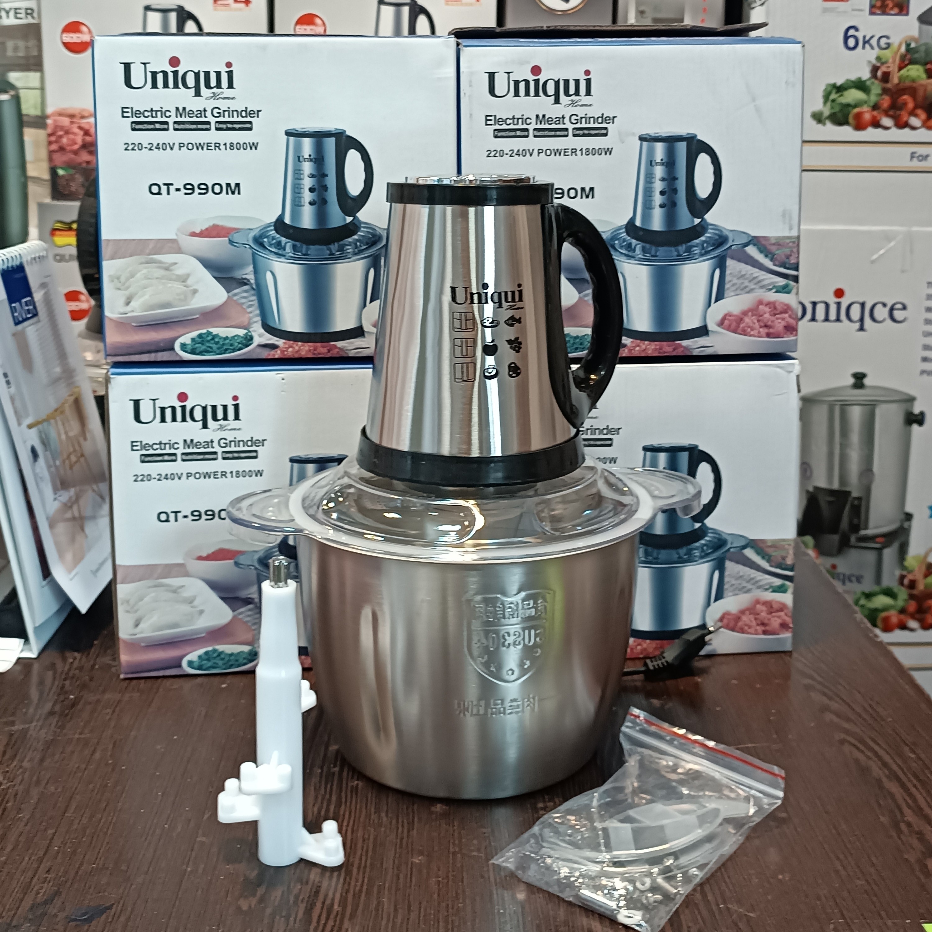 خردکن غذاساز یونیک 3 لیتری کاسه استیل مدل QT990M