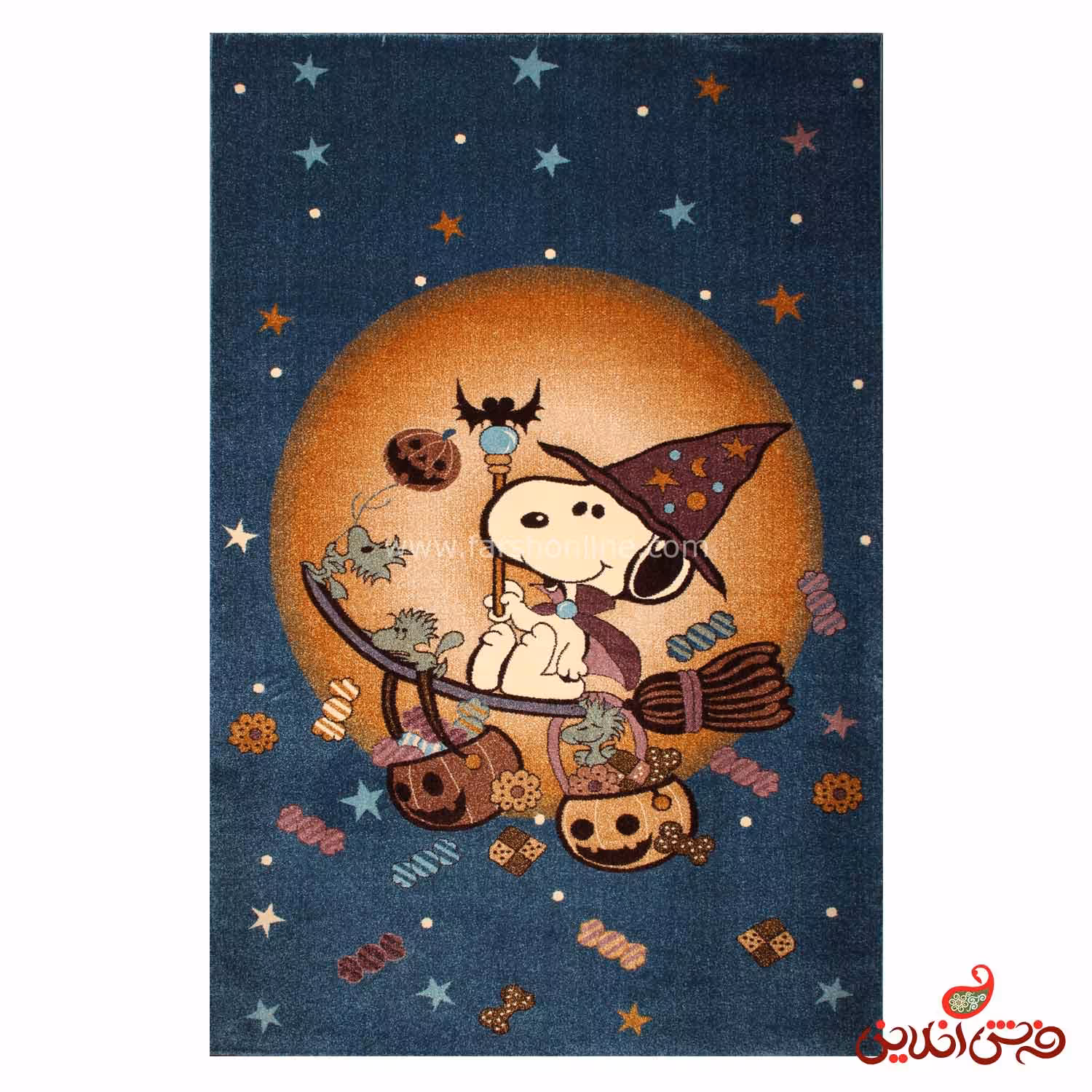 فرش ساوین کد 7285 آبی تیره