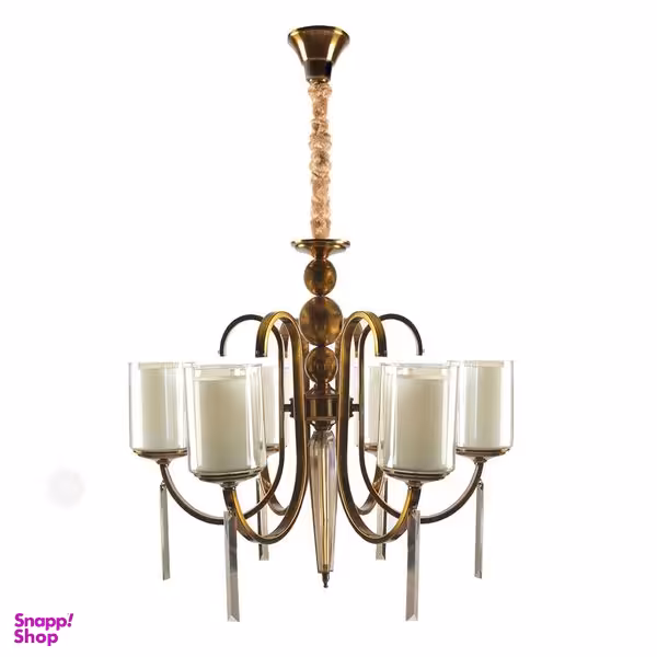 لوستر 6 شعله چشمه نور کد N2689/6