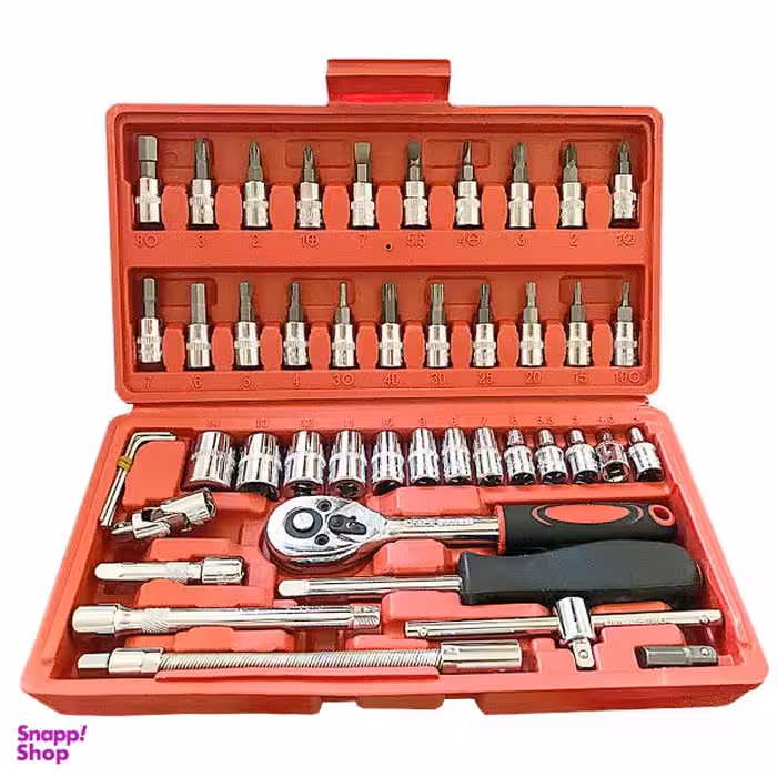 مجموعه 46 عددی آچار و سری بکس ایکس راین کد XRN-08