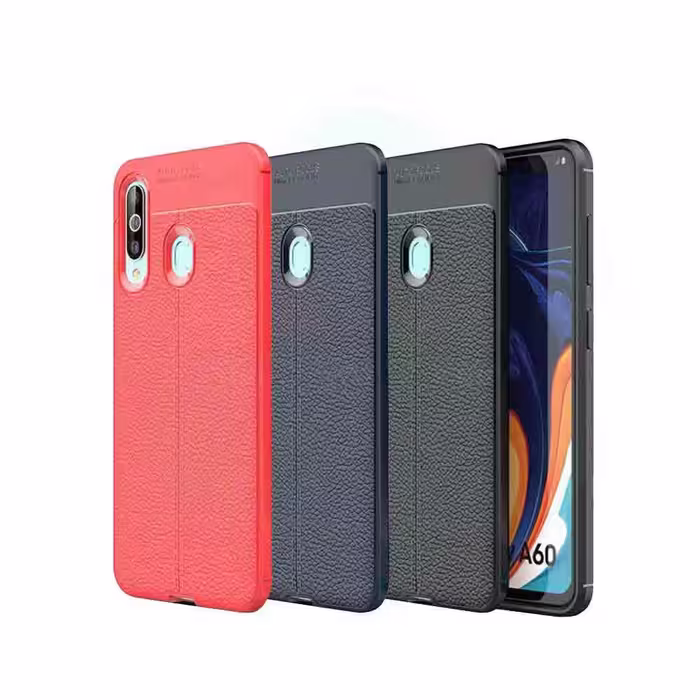 کاور طرح چرمی اتو فوکوس گوشی سامسونگ Samsung Galaxy A60