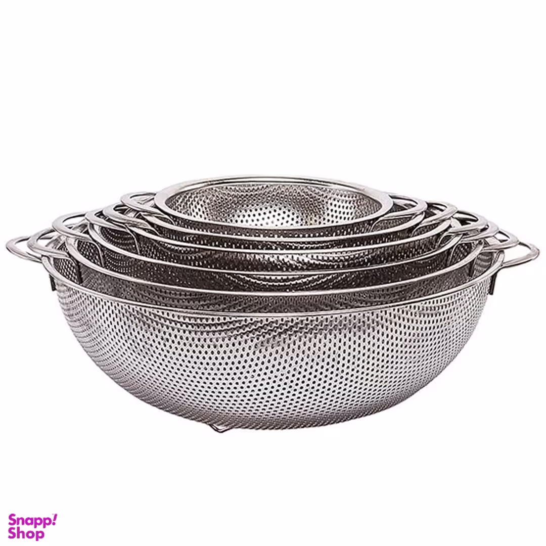 آبکش استیل لوکاتلی مدل punch مجموعه 6 عددی