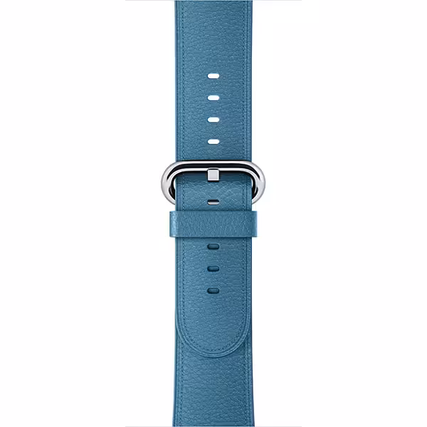 بند اپل واچ 3 چرم مدل 38mm Marine Blue Classic Buckle - Hiapple.ir