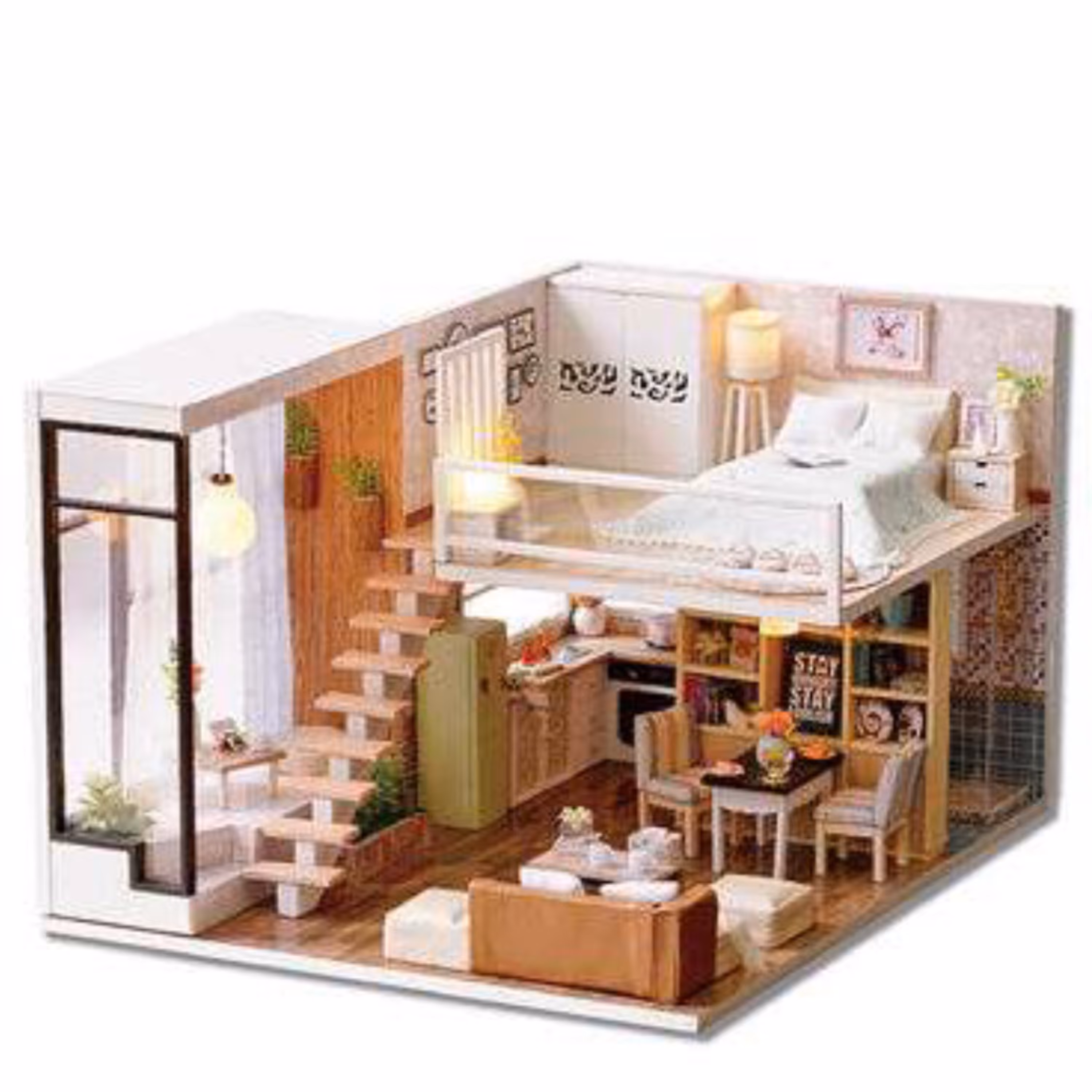 کیت خانه مینیاتوری ( عروسکی) ساختنی زیبا