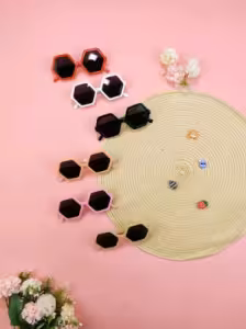 عینک دخترانه شش ضلعی