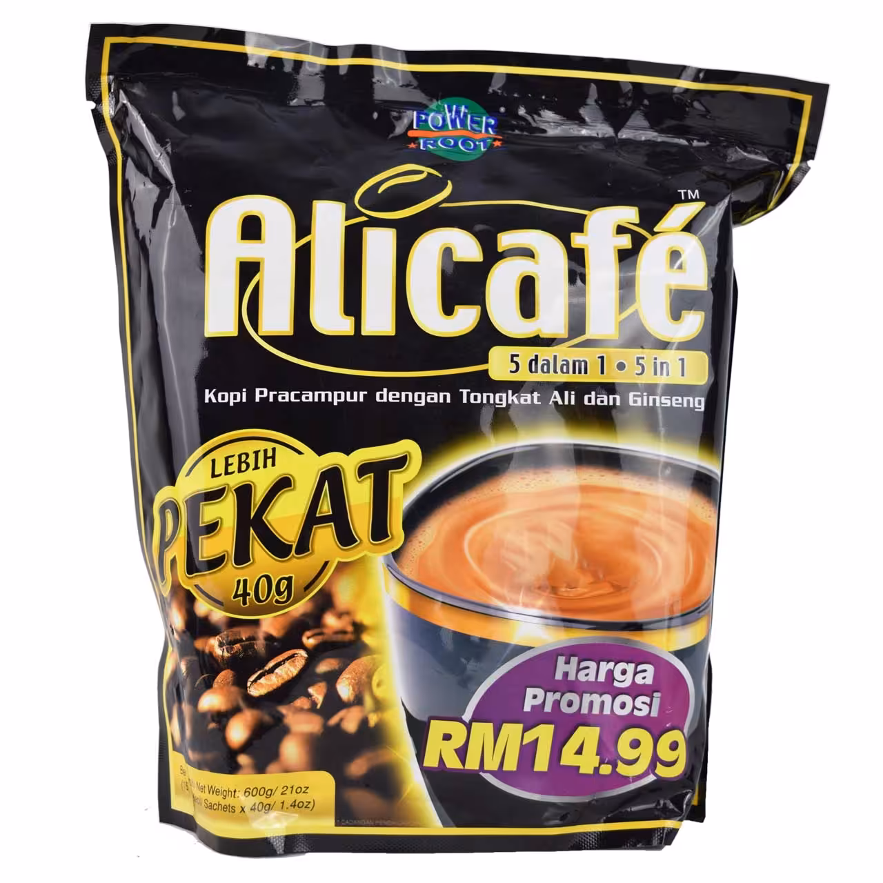 قهوه فوری جینسینگ 5 در 1 علی کافه - alicafe